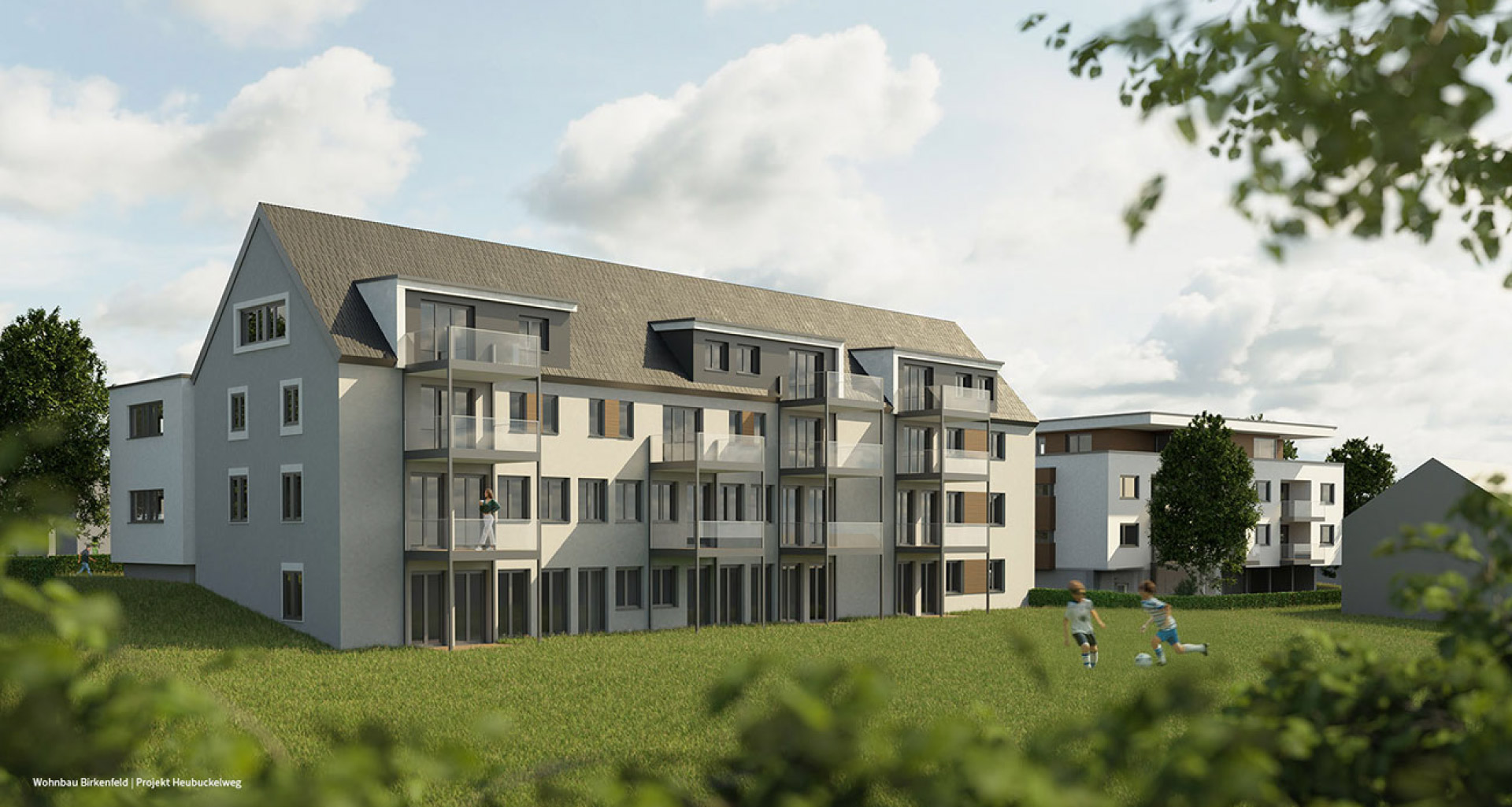 3d Illustration eines mehrstöckigen Wohngebäude